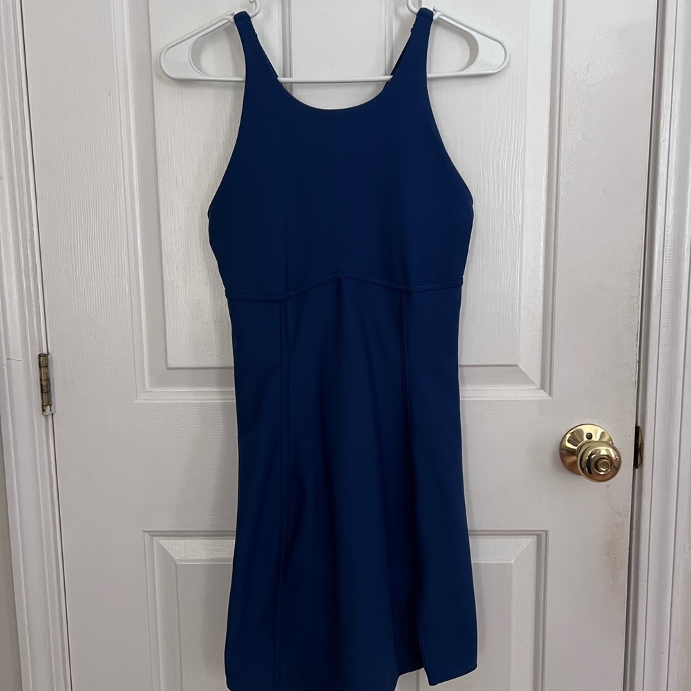 Abercrombie & Fitch YPB sculptLUX Blue Active Mini Dress